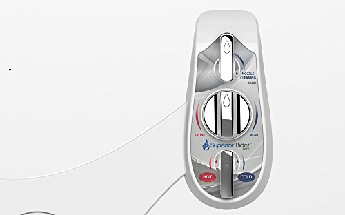 Superior Bidet attachments, the leader in washlets | Easy to install, hot and cold, self cleaning white non electric adjustable dual nozzle Supreme toilet bidet - Thumbnail 2