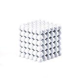 5MM 216 Pieces Magnetic Ball Moldability Magnetic Toy Stereo Thinking Training Tool Office Toy Decompression Tool(White)