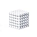 JUFANGFIN 5MM 216 Pieces Magnetic Ball Moldability Magnetic Toy Stereo Thinking Training Tool Office Toy Decompression Tool(White)