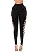 Lovezesent Women's Crisscross Cutout Side High Waist Yoga Active Leggings