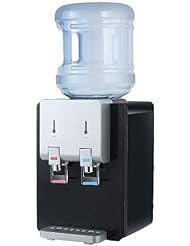 Amay Desktop Water Cooler Dispenser Top Loading Water Dispenser Hot & Cold Water Coolers with Child Safety Lock Drinking Fountain