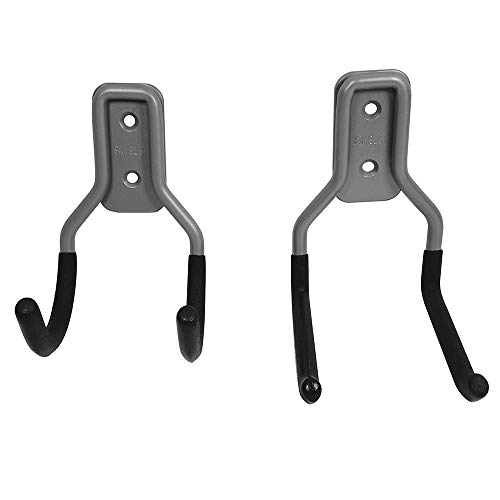 FRMSAET Heavy Duty Wall Mounted Utility Hooks and Hangers Set for Garage Storage and Organization Sturdy Tools Organizer Systems - Package Includes Screws with Anchors(Type-2 Hooks)