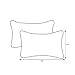 Pillow Perfect Outdoor/Indoor Soleil Rectangular Throw Pillow (Set of 2), Blue/Green