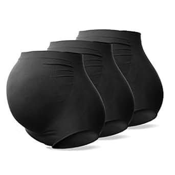 SUNNYBUY Women's Maternity High Waist Underwear Pregnancy Seamless Soft Hipster Panties Over 