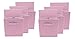 Sorbus Storage Cubes - 11 Inch Foldable Fabric Baskets for Organizing Pantry, Closet, Shelf, Toy Box, Cubby - 6 Collapsible Cloth Cube Storage Bins for Home, Nursery, Playroom, Bedroom (Pastel Pink)