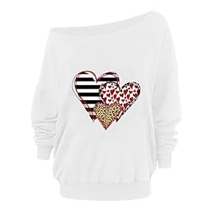 Lente afgedrukt schouder lange mouw T-Shirt losse trui vrouwen