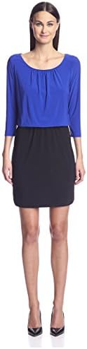 SOCIETY NEW YORK Women's 3/4 Sleeve Blouson Dress