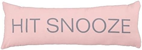 Eongo Body Pillow Cover 20 x 54 Inch Hit Snooze Rose Quartz Cotton Body Pillow Case for Kids