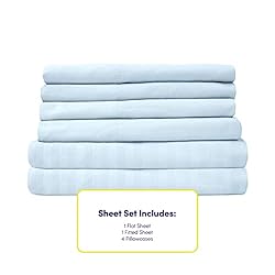 Dobby Stripe Queen Sheets - 6 Piece 1500 Supreme