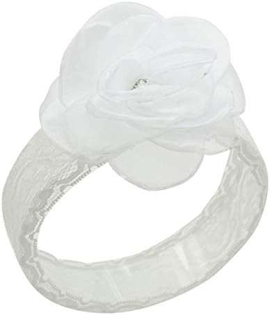 Rhinestone Flower Headband for Baby Girl Handmade Floral Crown Newborn Photography Props