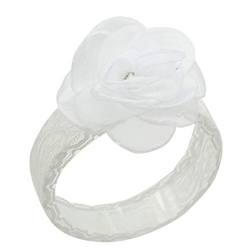 Rhinestone Flower Headband for Baby Girl Handmade Floral Crown Newborn Photography Props