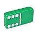 Marion Domino Double 6 Green Jumbo Tournament Professional Size with Spinners in Elegant Black Velvet Case.