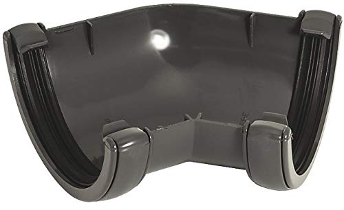 FloPlast RA2A 135° Half-Round Gutter Angle 112mm Anthracite Grey