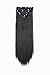 SWACC Women 22 Inches Straight Full Head 7 Separate Pieces Heat Resistance Synthetic Hair Clip in Hair Extensions (1B-Off Black)thumb 1
