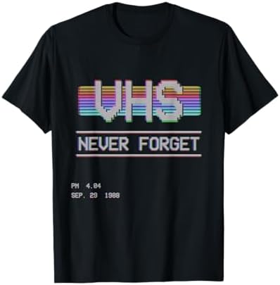 Amazon.com: Never Forget T Shirt Funny Floppy Disk VHS Tape 90s