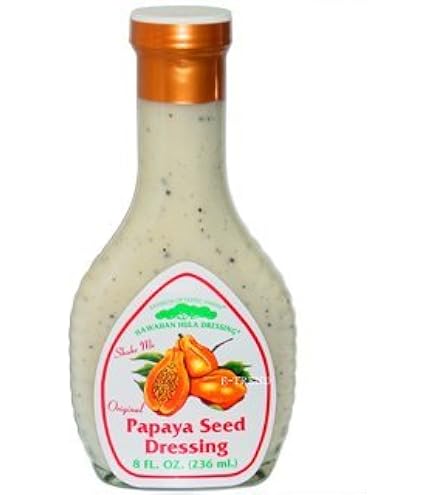 Foodland Hawaii Maika'i Papaya Seed Dressing – 16 Oz Bottle – Hawaiian Asian Marinade & Salad Dressing
