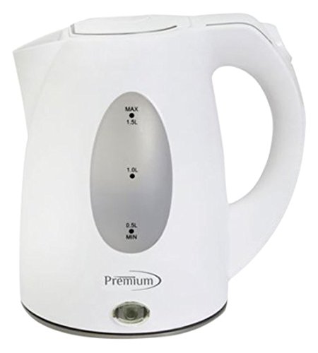 Click Here to See More Images Premium PTK5156 Electric Tea Kettle, 1.6 quart, White