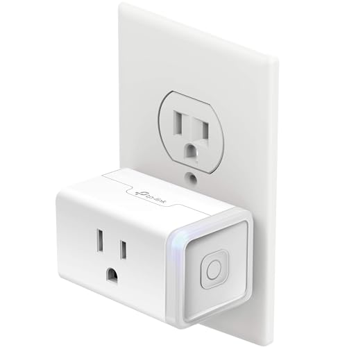 Kasa Smart Plug Mini with Energy Monitoring, Smart Home Wi-Fi Outlet Works with Alexa, Google Home & IFTTT, Wi-Fi Simple Setup, No Hub Required (KP115), White