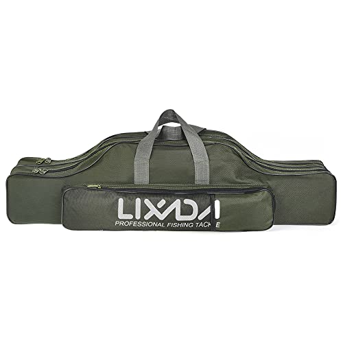 Lixada Portable Folding Fishing Rod Bag Outdoor Fishing Rod Bag 100cm 130cm 150cm