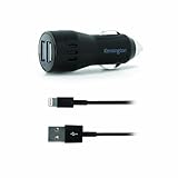 Kensington PowerBolt Duo 2-Port Car Charger with Lightning-to-USB Charge & Sync cable for iPhone 5/5S/5C