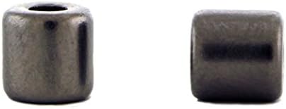 6mm Barrel Magnetic Clasp Set of 10 Gunmetal MC12
