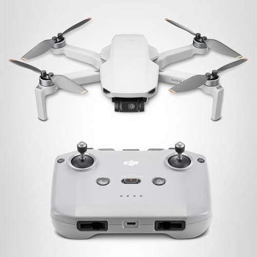 DJI Mini 4K, Drone con Cámara 4K UHD para Adultos, Menos de 249 g, Estabilización Gimbal de 3 Ejes, Transmisión de Vídeo de 10km, Retorno Automático, Resistencia al Viento, 1 Batería para un Tiempo Máximo de Vuelo de 31 Min, Vuelo Inteligente