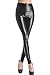 Lotsyle Women's High Waist Faux Leather Leggings