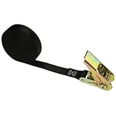 US Cargo Control Endless Ratchet Strap 1 Inch x 30 Foot, Hookless Ratchet Straps 30 FT, 1,500 LBS Break Strength, 1 Inch Tie Downs for Motorcycles, Bikes, Pallets, Kayaks, and Bundling