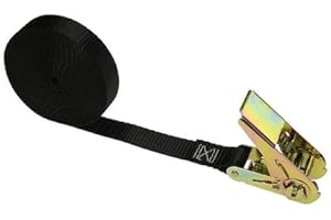 US Cargo Control Endless Ratchet Strap 1 Inch x 30 Foot, Hookless Ratchet Straps 30 FT, 1,500 LBS Break Strength, 1 Inch Tie Downs for Motorcycles, Bikes, Pallets, Kayaks, and Bundling