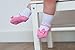 Baby Infant Toddler Girl Shoe Look Socks-Anti slip Soles - Soft Cotton - 6 Pairs