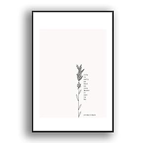 Framed Canvas Wall Art for Living Room, Bedroom Simple Words Canvas Prints for Modern Home Decoration Ready to Hang - 16"x24" inches