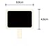Akak Store 12 pc Mini Retangle Chalkboard with Wooden Blackboard Clip for Message Board Signs Wedding Birthday Party Decorations