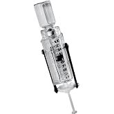 Insul-eze-L, a one-piece syringe magnifier that locks the syringe and insulin bottle in place so it can be used with one hand. Used with 1, &frac12; and 1/3ml insulin syringes and small medicine vials with top measuring .50-.55 inches. Item#IZ600-L