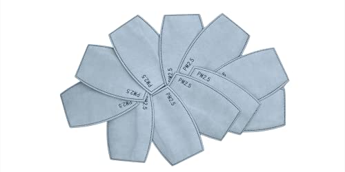 Mask Filters Face mask Filters Cloth Face Masks Reusable Face Mask Pocket Filter Activated Carbon Filters 5 Layers Replaceable Filters (Off-White, 50pcs)