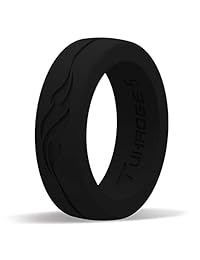 Tuhaoge - Anillo de boda de silicona para mujer con diseño de libertad independiente y sueños, promesa tu anillo de silicona favorito