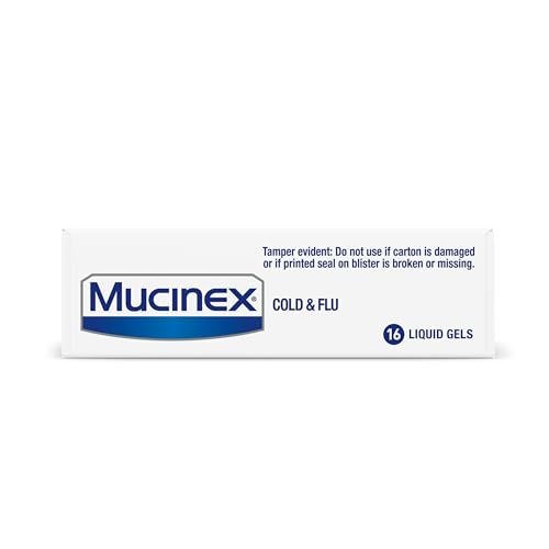 MUCINEX COLD & FLU HIGH BLOOD PRESSURE LIQUID GELS, 16 CT.