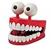 Liberty Imports 12 Pack Jumbo 3 Inches Chattering Teeth with Eyes Classic Wind Up Chomping Walking Teeth Office Toy Dentures - Novelty Party Favors Kids Gag Gifts