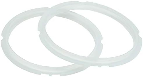Replacement Sealing Rings compatible with Instant Pot Mini 3 Quart. Clear, Set of 2. Food Grade Silicone. Double Indentation for Optimum sealing. IP3 Qt Mini Replacement Seal. (Clear Rings, 2)