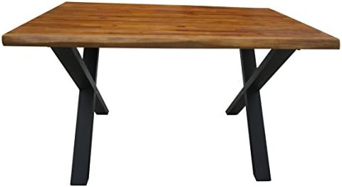 Denise Austin Home Fitzgerald Acacia Wood Computer Desk