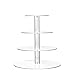 TWING 4 Tier Round Acrylic Cupcake Display Stand,Weeding Party Cupcake Holder Dessert Stand Tree Tower -Clear Display Holder Tree donut stand tier serving stand