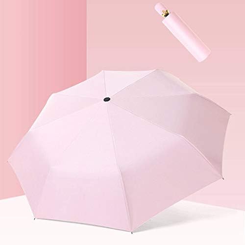 ZGMMM Automatic Umbrella Rain Women Candy Auto Wind Windproof Umbrellas Men Frame Windproof Travel Parasol Pink