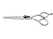 Worry Free Goodie Barber Approved, Modern, Cobalt Molybdenum Scissors - 6.5'' - Blue Stainless Steel Hair Cutting Scissors