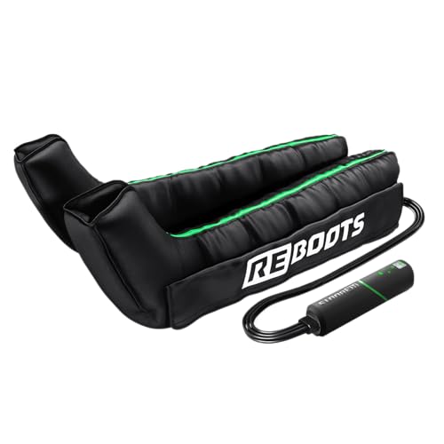 Reboots Go Lite Boots - Leg Massager | 180 mmHg | 4 Overlapping Chambers | For Home & On the Go | Muscle Recovery | XL
