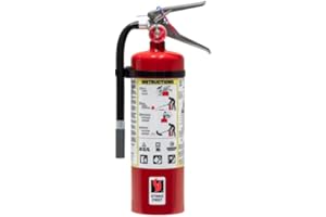 Strike First - 5lb ABC 3A:40B:C Multi-Purpose Dry Chemical Fire Extinguisher 40 sq ft Coverage