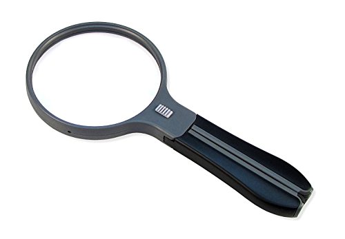 Carson LED Lighted Hands-Free or Handheld Split Handle 2x Magnifier with 3.5x Spot Lens