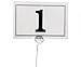 LUSHAGINA 30/Pack Place Card Holder Pick,Swirl Wire Note Clip Holder Metal Silver 5