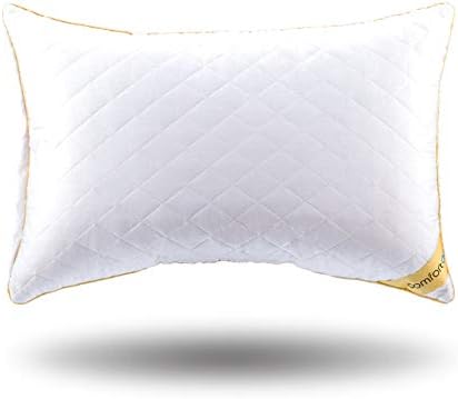 Comfortac Shredded Memory Foam Pillow, Premium Memory Foam Pillow w/ Adjustable Hypoallergenic Gel Infused Memory Foam Fill and Removable Vented 100% Cotton Case - One Pack