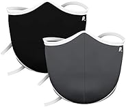 P3-2 Pack Mascarilla facial de tela reutilizable unisex - Revestimiento facial protector lavable y transpirable con ajustable