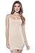 Alexander + David A+D® Womens Basic Extra Long Sexy Seamless Cami Slip Tank Dress (Stone, One Size)