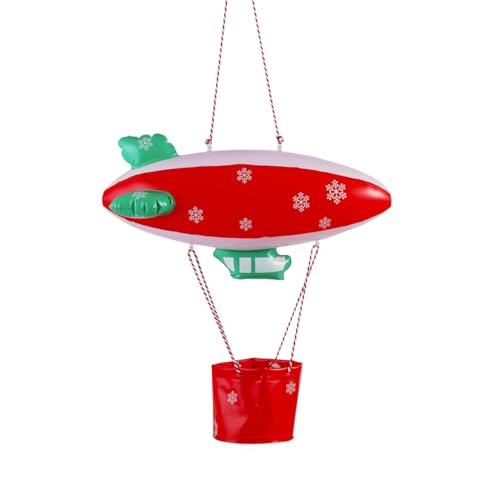 E-TING Santa Clothing Accessories Inflatable Fire Balloon Ship Flying Boat for elf Doll Christmas Decoration（Doll is not Included